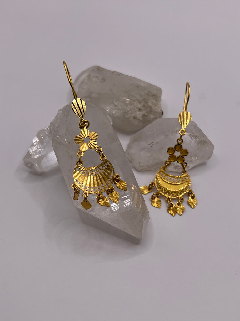 21k Gold Middle Eastern  Earrings